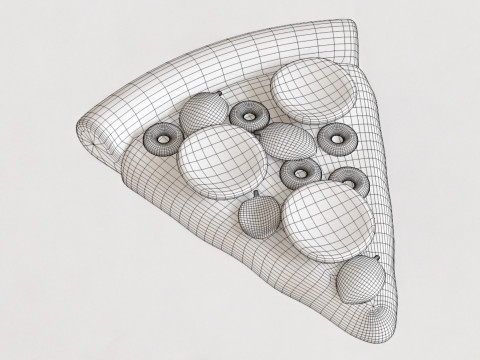 Emoji Pizza 001 3D Model