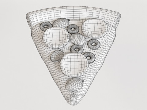 Emoji Pizza 001 3D Model