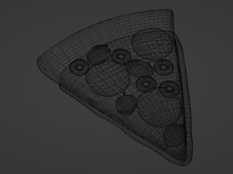 Emoji Pizza 001 3D Model