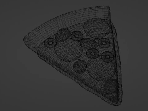 Emoji Pizza 001 3D Model