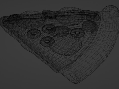 Emoji Pizza 001 3D Model