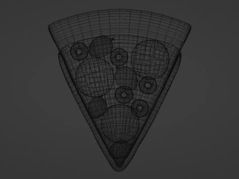 Emoji Pizza 001 3D Model