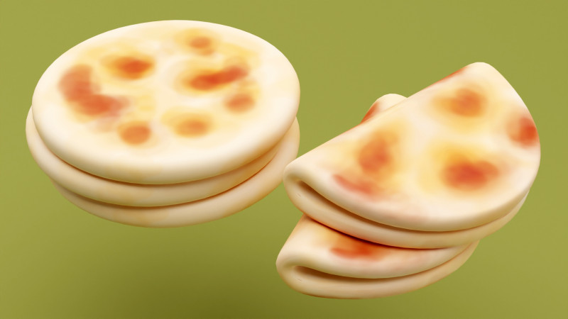 Emoji Flatbread 001 3D 모델 .c4d .max .obj .3ds .fbx .stl .blend 