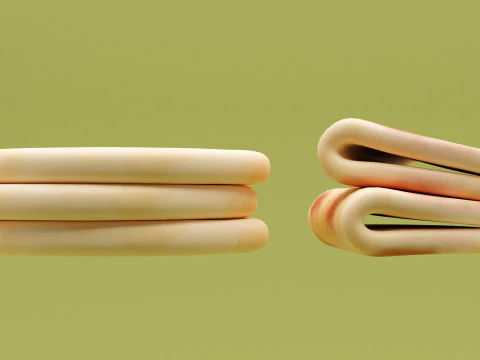 Emoji Flatbread 001 3D Model