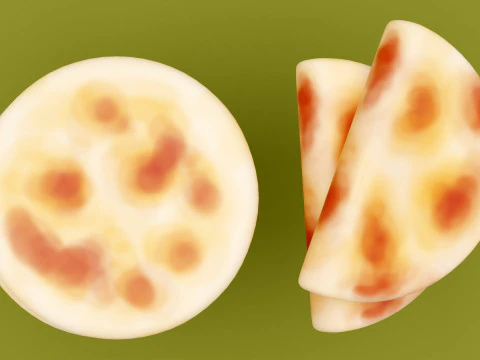 Emoji Flatbread 001 3D Model
