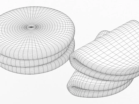 Emoji Flatbread 001 3D Model
