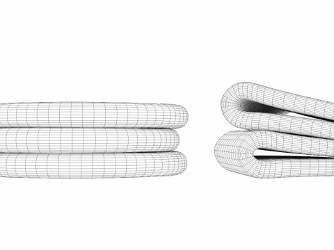 Emoji Flatbread 001 3D Model