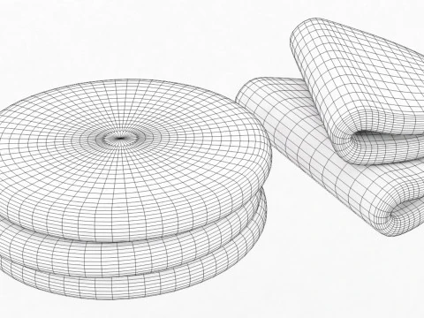Emoji Flatbread 001 3D Model