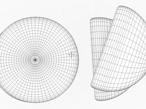 Emoji Flatbread 001 3D Model