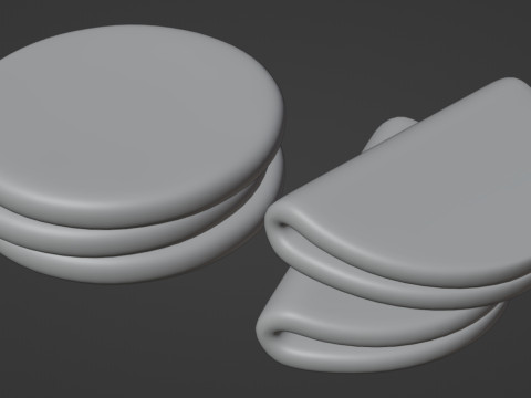 Emoji Flatbread 001 3D 모델