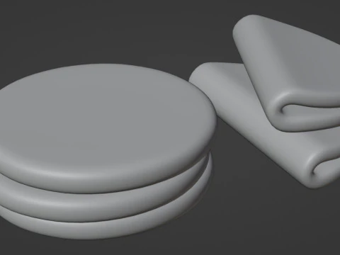 Emoji Flatbread 001 3D Model