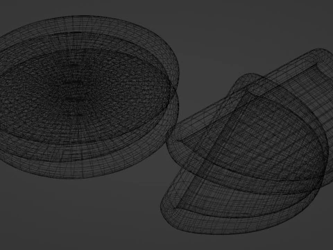 Emoji Flatbread 001 3D Model