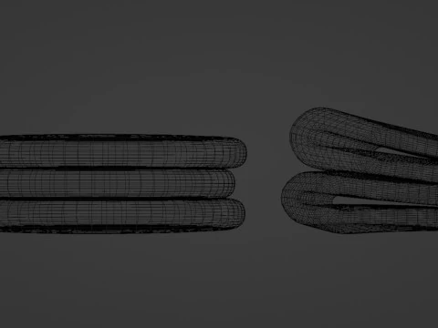 Emoji Flatbread 001 3D Model