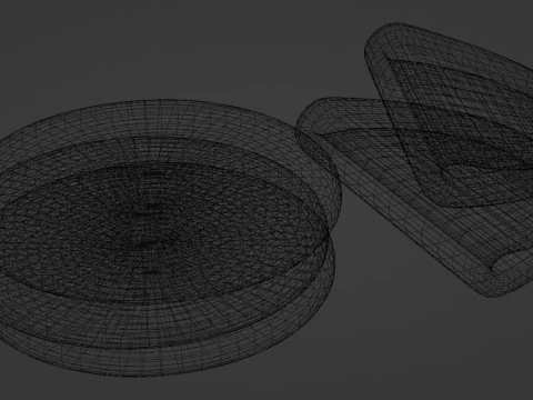 Emoji Flatbread 001 3D Model