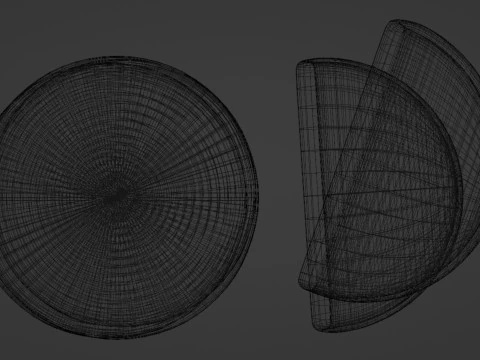 Emoji Flatbread 001 3D Model