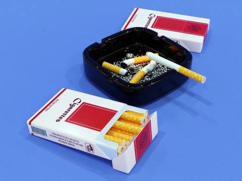 Cigarettes 001 3D मॉडल