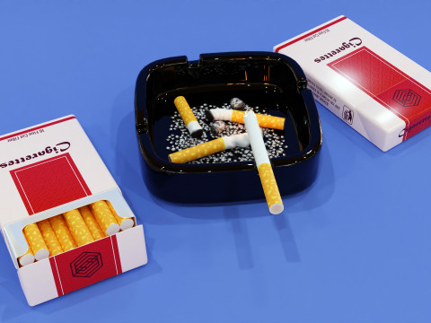 Cigarettes 001 3D मॉडल