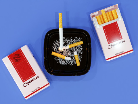 Cigarettes 001 3D मॉडल