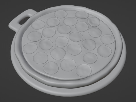 Pizza Pepperoni 001 3D Модель