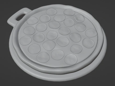 Pizza Pepperoni 001 3D Model