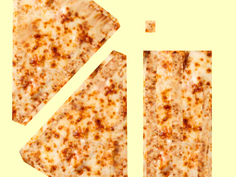 Pizza Pepperoni Slice 001 3D Model
