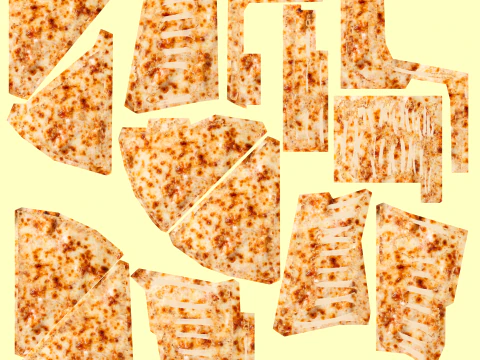 Pizza Pepperoni Slice 001 3D Model
