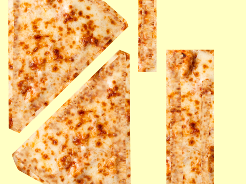 Pizza Pepperoni Slice in Box 001 3Dモデル