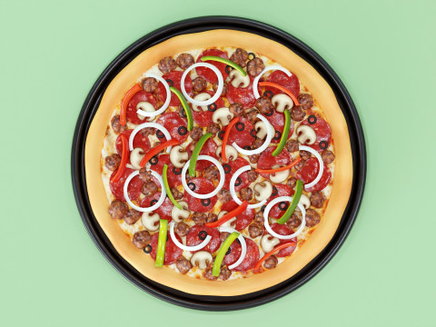 Pizza Supreme 001 3Dモデル