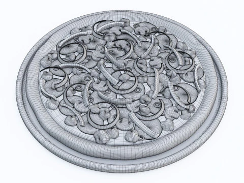 Pizza Supreme 001 3D Model