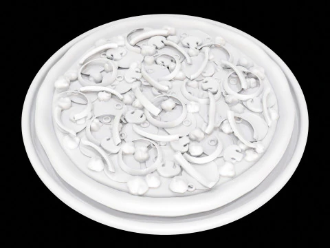Pizza Supreme 001 3D Model