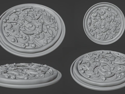 Pizza Supreme 001 3D Model