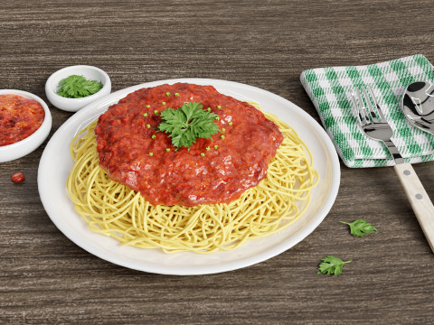 Spaghetti Bolognese 001 3Dモデル