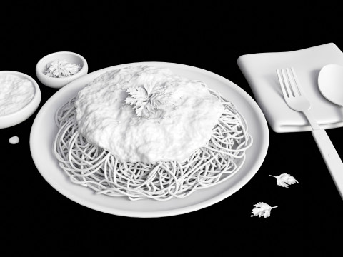 Spaghetti Bolognese 001 3Dモデル