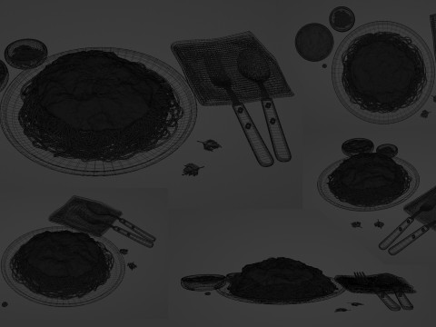 Spaghetti Bolognese 001 3Dモデル