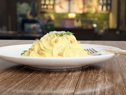 Spaghetti Carbonara 001 3D Model