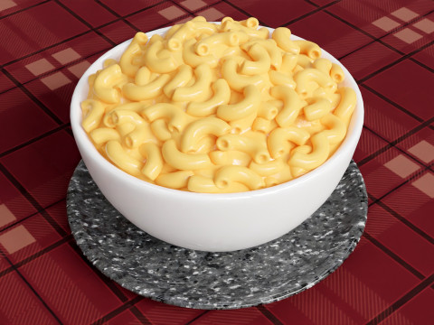 Mac and Cheese 001 Model 3D