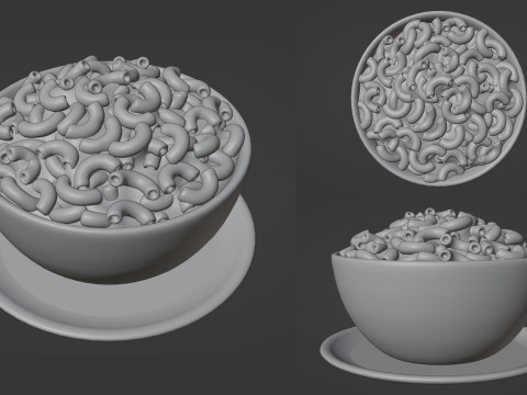 Mac and Cheese 001 Modelo 3D