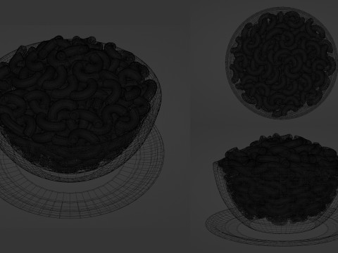 Mac and Cheese 001 Modelo 3D