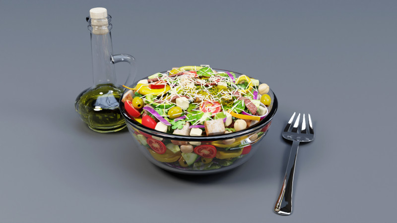 Salad 001 Modello 3D .c4d .max .obj .3ds .fbx .stl .blend