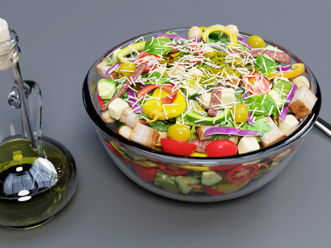 Salad 001 Modello 3D