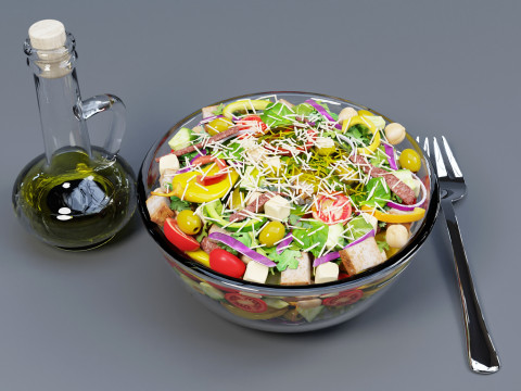 Salad 001 Modello 3D