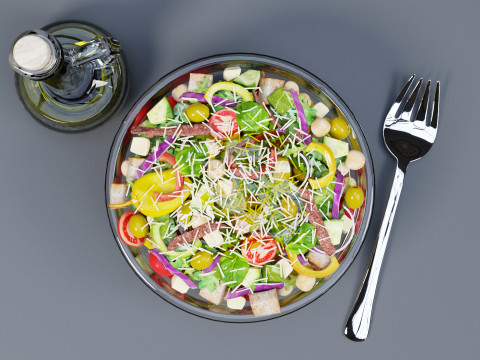 Salad 001 Modello 3D