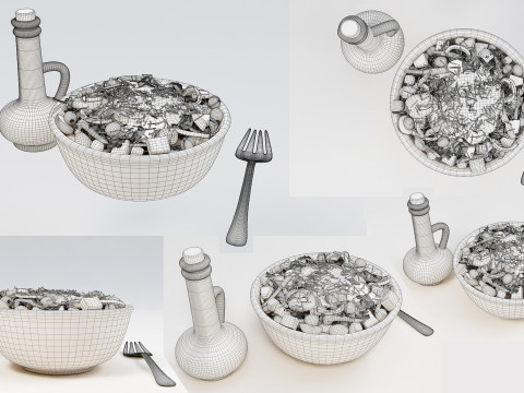 Salad 001 Modello 3D