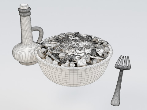 Salad 001 Modello 3D
