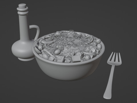 Salad 001 Modello 3D