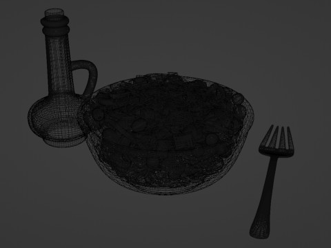 Salad 001 Modello 3D