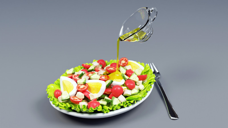 Salad 002 3D Model .c4d .max .obj .3ds .fbx .stl .blend