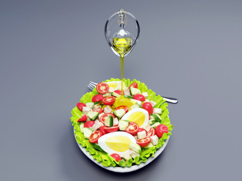 Salad 002 3D Model