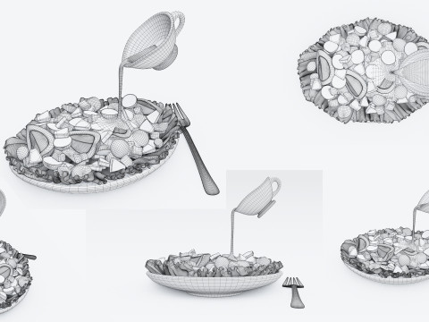 Salad 002 3D Model