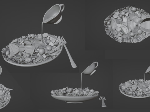 Salad 002 3D Model